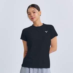 빅터 여성용 V Uniq Logo 배드민턴 티셔츠 VT25ATS002F