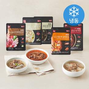 외갓집 매일의 온기 갈비탕 650g + 육개장 600g + 부대찌개 550g + 소고기무국 600g + 오모가리김치찌개 500g A세트 (냉동)