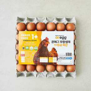 온에그 무항생제 인증 1+등급 특란 1.8kg