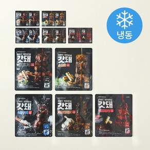 제로스푼 수비드 돼지안심 갓돼 직화바베큐 3p + 유산슬 3p + 직화갈비맛 3p + 소금구이 3p + 직화제육 3p (냉동)