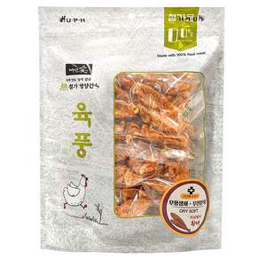 백년애 육풍 무첨가 강아지 간식 치킨말이황태 400g