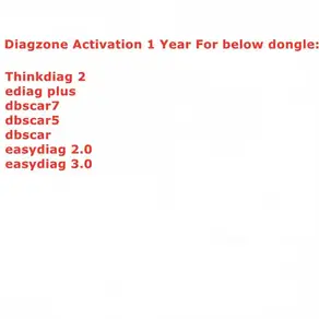 1년 2년 구독 Diagzone Pro 소프트웨어 활성화 자동차+EV+ DBSCAR 5/7 Easydiag 2.0 3.0 TD 1/2 HD 트럭..