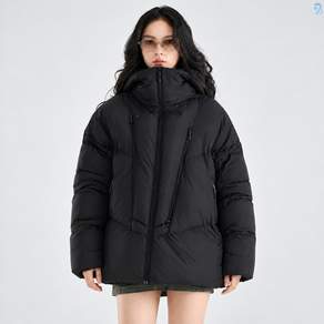 708090 여성용 후드 숏 면패딩 자켓