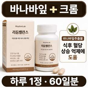 리듬랩 직장인 영양제 바나바잎 크롬