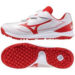 MIZUNO 미즈노 쿠션에보 인조잔디 야구화 252562 화이트/레드