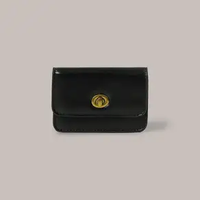 [라미네즈] Flat Gold Wallet - Black