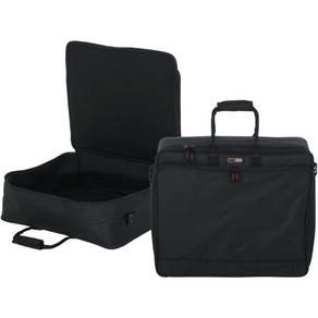 탈부착 스트랩이 있는 패딩 처리된 나일론 믹서기어 캐리 백악어 가죽 케이스 12 x 5.5 GMIXERBAG1212