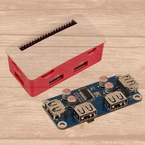 2W WH 3A 3B 확장 보드 스타터 키트 USB 허브 박스 - USB 2.0 포트 4개 및 두 가지 뚜껑
