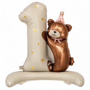 첫돌 생일풍선 초대형 숫자풍선 돌잔치 곰돌이 풍선
