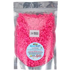 MYTOYS 마이디폼블럭 8mm No.26 핫핑크색 500g (약 2 700피스)_도안집 증정