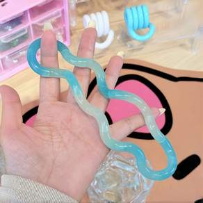 모든 온도변색 웨이브 스틱 피젯토이 장난감 스트레스 해소 촉감 놀이 힐링템