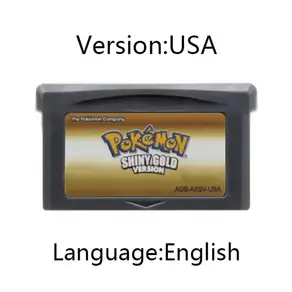 GBA 게임 카트리지 32비트 비디오 콘솔 카드 시리즈 마이 애스 리퀴드 크리스탈 애쉬그레이 모에몬 에메랄