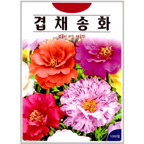 ks 겹채송화 더블 믹스 꽃 씨 1000립 화단 정원용 씨앗 종자