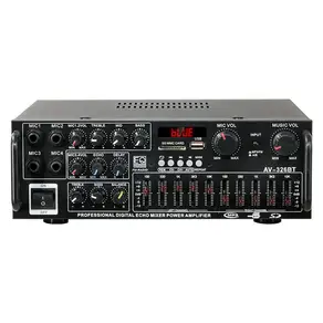 고출력 12V/220V 블루투스 가정용 파워 앰프 EQ 이퀄라이저 내장 듀얼 용도 차량용 야외 노래방 시스템