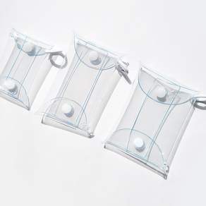 가챠 투명 파우치 피규어 보관 키링 PVC 케이스 소 중 대
