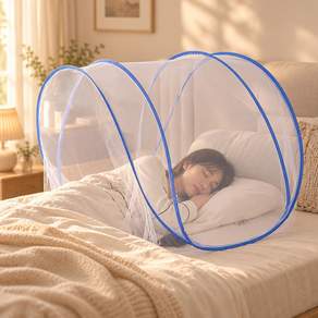 원터치 1인용 모기장 상반신 커버 모기텐트