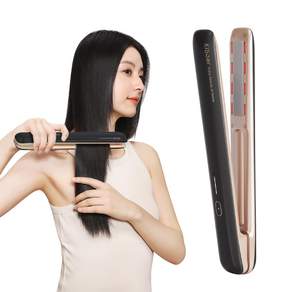 Kiboer 1MHz LED IPX6 초음파 트리트먼트 헤어 다리미 헤어 질 개선 초음파