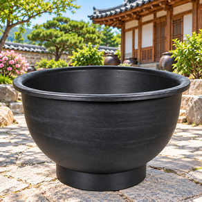 고무화분-수련분(중)/대형화분 수반 도로화분 플라스틱화분 고무화분