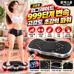 플렉스몰 덜덜이 가정용 다이어트 유산소 실내운동 홈트 전신 전동 진동 운동기구 바디슬리머