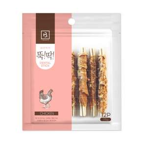 브리더랩 뚝딱 덴탈스틱 강아지 개껌 치킨 175g(12p) x 5개