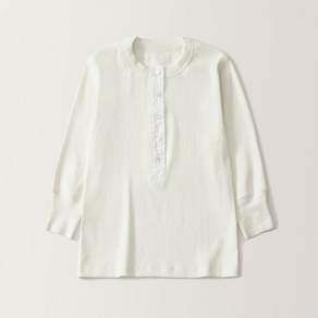 낫띵리튼 Vintage button t-shirt (White)