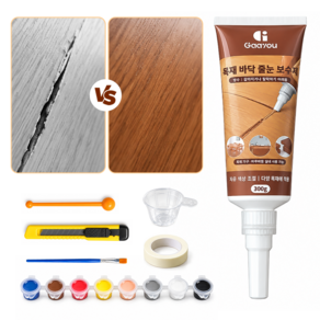 Gaayou 마루바닥 보수제 틈새 메꾸미 가구 흠집 보수제 우드 필러 조색 가능한 우드퍼티 벽 못자국 충진 보수제