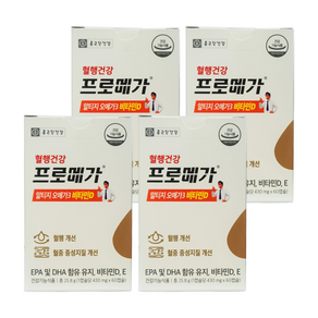 기타 종근당건강 프로메가 알티지 오메가3 비타민D 430mg x 60캡슐 4박스 /An