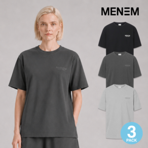 미넴 남녀공용 반팔티 3장 S~5XL 스포츠 기능성 쿨티 헬스 트레이닝