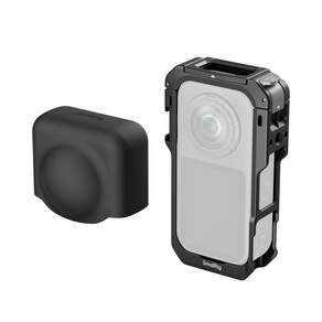 SmallRig Insta360 X6용 케이지 실리콘 렌즈 캡 바람 소음 감소 폼 퀵 릴리스 마운트 14"-20 홀 -6965