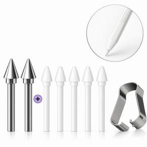갤럭시탭 S12 Ultra S12 플러스 S11 울트라 호환 교체형 S펜슬 메탈 펜촉 2p + 기본 펜촉 5p 케이스나라