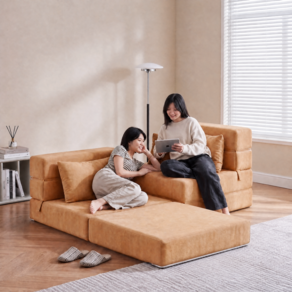 LumivoxNest 미니멀디자인 접이식 소파 고밀도 소파베드 다기능 스트레칭 소파 1인용
