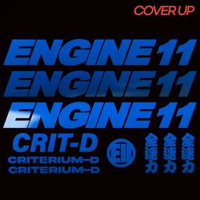 [2024년 2025년]엔진11 크릿디 픽시 자전거 데칼 커버업 스티커 세트 ENGINE11 CRIT-D COVER-UP SET