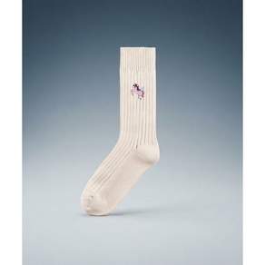 SOCKS 삭스 양말 APPEAL rib EMBROIDERY 엠브로이더리 자수 unicorn
