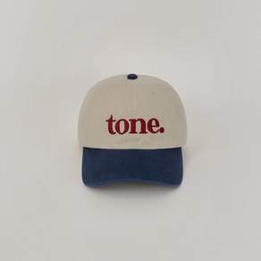 [톤먼트] LOGO VINTAGE CAP - TWO TONE NAVY