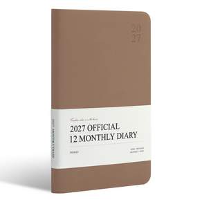 인디고 2027 오피셜 열두달 B6 먼슬리 업무용 다이어리