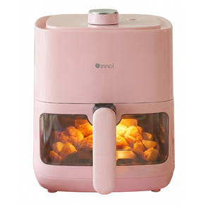 이놀 투명창 에어프라이어 2L 1인용 소형 미니 프리미엄 에어프라이기 air fryer