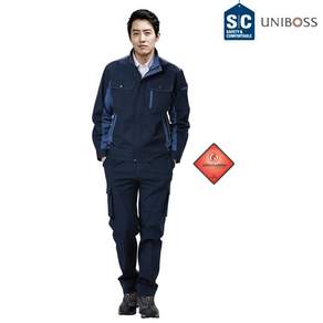 유니보스 UBS3091 춘추 방염 작업복 근무복 상의