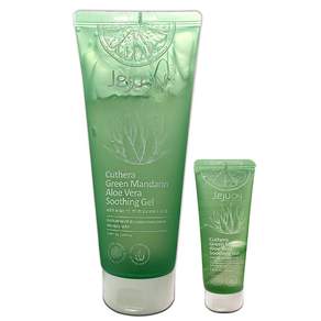 제주온 유기농 풋귤 알로에 베라 수딩젤 200ml+30ml 썬번 저자극 민감 피부 진정 [초록숲도깨비]