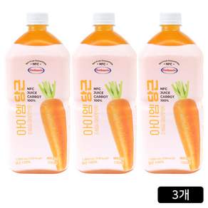 100% NFC 착즙 보넬드 아이엠 당근 주스 즙, 1L, 3개