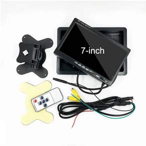 SAMFIWI 후방 카메라 모니터 TFT LCD 7인치 화면 주차 시스템 차량 대시캠 백업