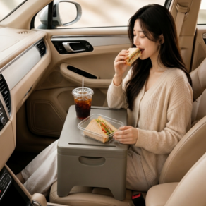 상상일상 흔들림 없는 접이식 차량용 테이블