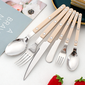 5컬러 커트러리 5컬러 디너3종 set 디너나이프 디너포크 디너스푼 1p