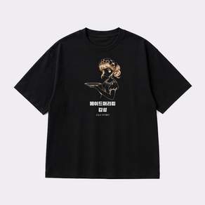 메이드머리띠 그래픽 반팔티 감성 베이직 반팔 티셔츠 코튼