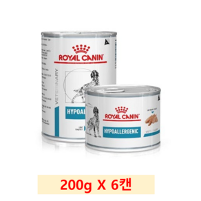 로얄캐닌 독 하이포알러제닉 캔 200g+6개 처방식.습식사료 HYPOALLERGENIC 습식사료>처방캔