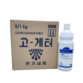 다이버시 고게터1kg-6개입 화장실청소약품세제 소변기세제 대변기 세척 살균 악취제거 청소약품 변기요석제거제 변기물때제거제
