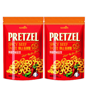 삼진 미니 프레첼 매콤한비프맛