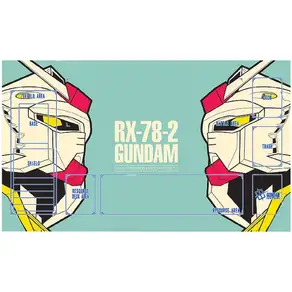 600*350*2mm 반다이 게임 건담 GCG DIY 액세서리 카드 Playmat 유 RX78 공중 자유 취미 컬렉션 선물 완구