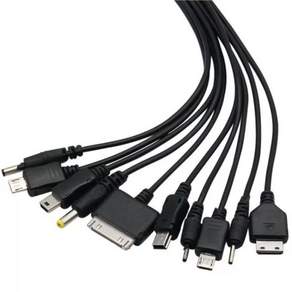 디와이툴즈 10in1 멀티 저전력 전자기기용 USB 충전 케이블 세트 (C타입/마이크로5핀/30핀호환/DC단자 포함)