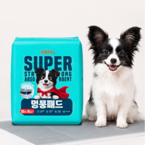 멍뭉패드 강아지 배변패드 두꺼운 고흡수 논슬립 애견패드 90g