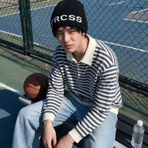 피알씨에스에스 남성 비니 signature logo beanie black PBFFAC01BK
